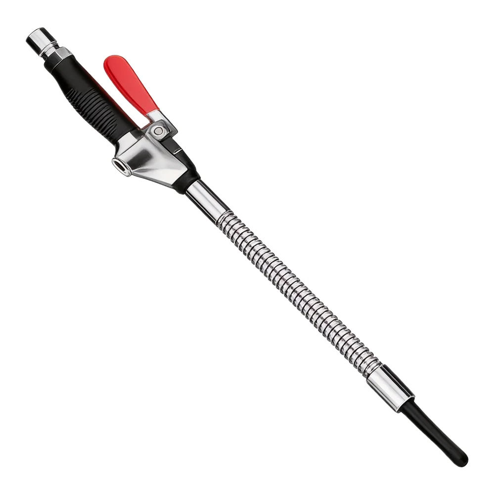 Alloy Air Blowgun Tool Flexible Nozzle 300 600 800mm Alloy Blowgun PU Tube Inner Layer Two-layer Tube Workshop Cleaning