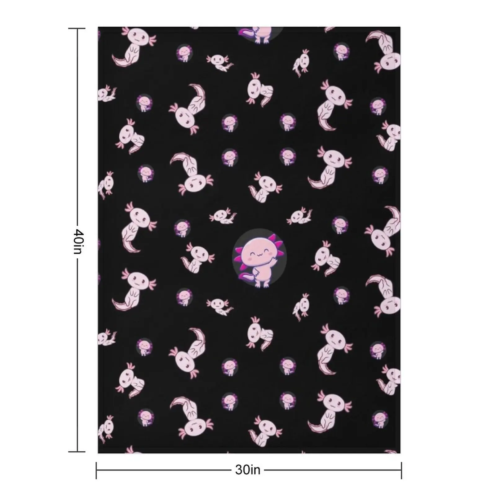 I axolotl أسئلة رمي بطانية تتحرك أسرة الشتاء سرير فاخر بطانيات عصرية #2