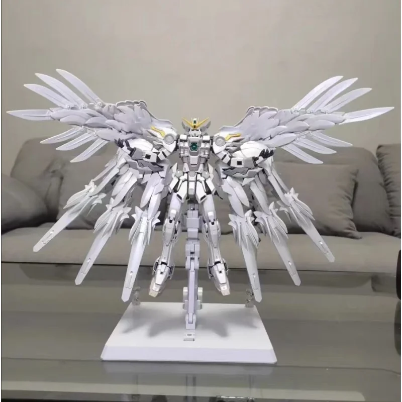 Spot Mech Model Class 8827mg/100 Fix Flying Wing White Snow Maiden With Dwarf Cannon Platform Exquisite Desktop Decoration