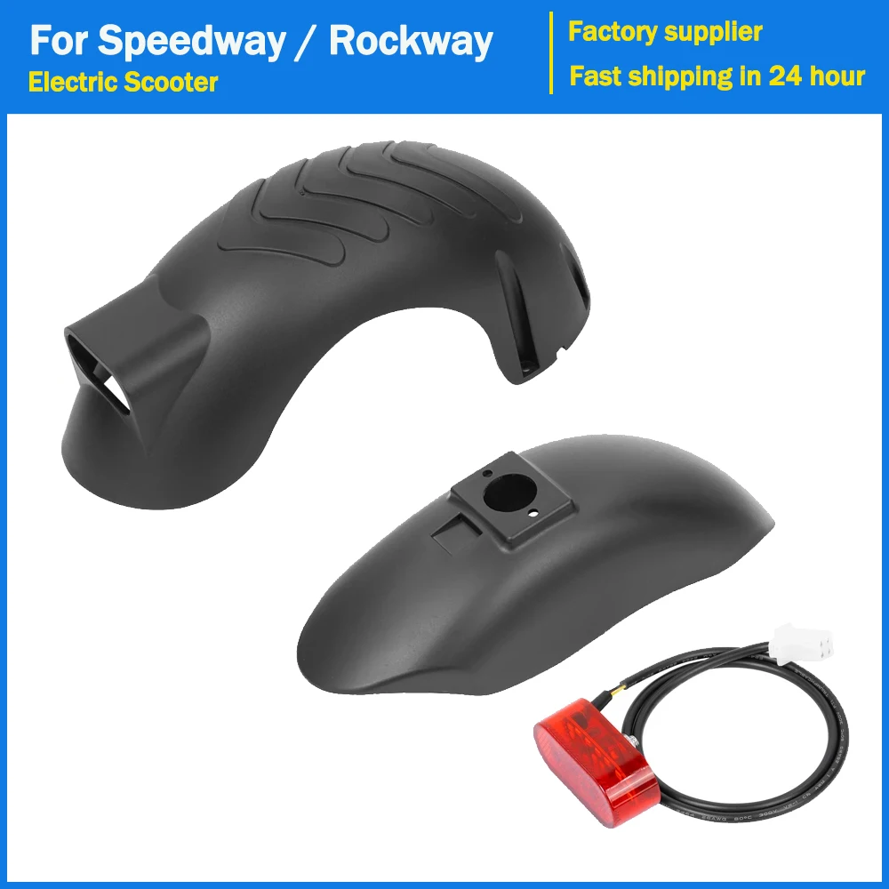 Front Rear Fender for Speedway / Rockway / Dual Crossover Kickscooter Rear Mudguard Brake Taillight Lamp Electric Scooter Parts