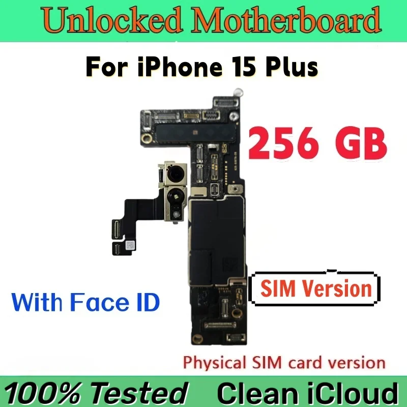 Tested For iPhone 15 Pro Max Motherboard With Face ID Unlocked For