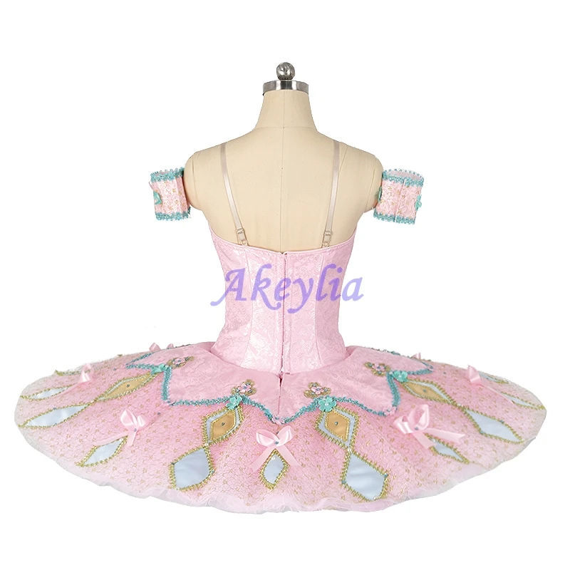 women Pink ballet tutu Costume professional Nutcracker Pancake Tutu stage Classical children competition No elasticity JN0515