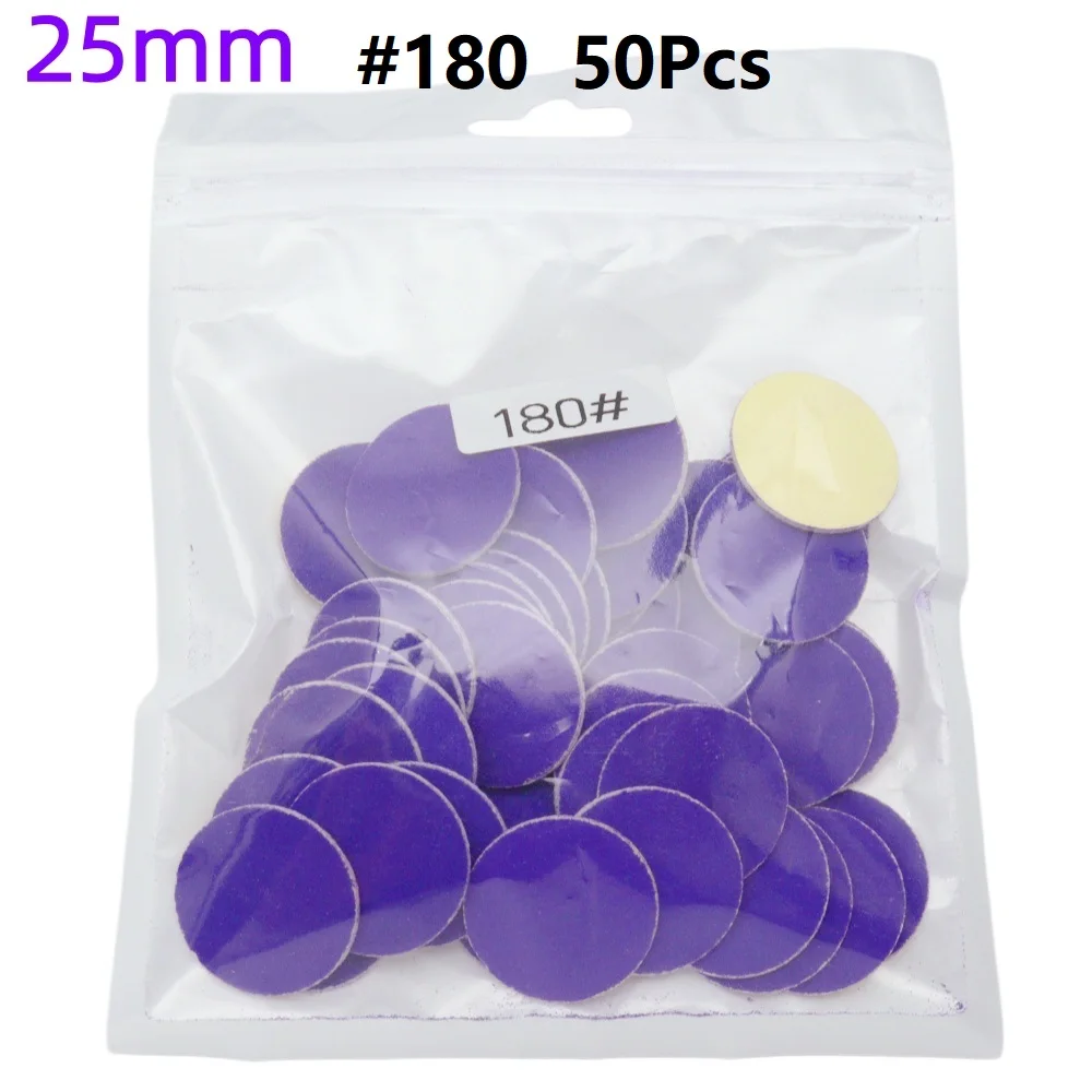 50 Stück Nagelbohrer-Schleifscheiben für Pediküre und Fußpflege, grob, mittel, fein, dicke Schleifpads 15mm-35mm, austauschbar