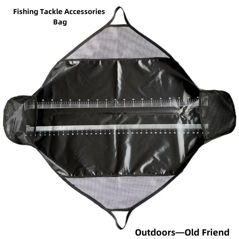 

New Fishing Accessories Bag Fishing Weighing Sling Bag With Ruler Graduated Scale Case Carp Coarse Heavy Duty Fish Weigh Bag