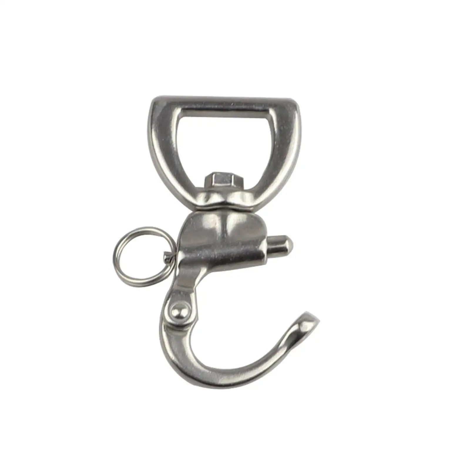 Snap Shackle Webbing Shackle Quick Connect Rotating Spring Shackle for Sailing Boat Sailboat Spinnaker Halyard Marine