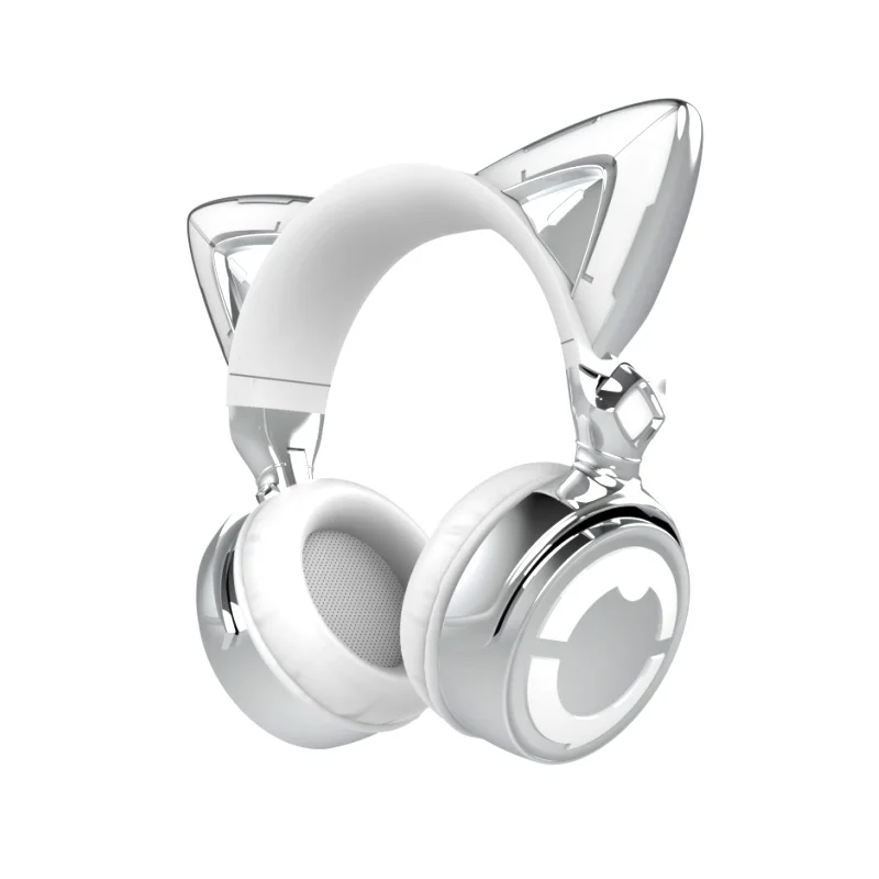 YOWU 4GS Wireless Earphones 2.4G Connect Bluetooth 5.1 RGB Cat Ear