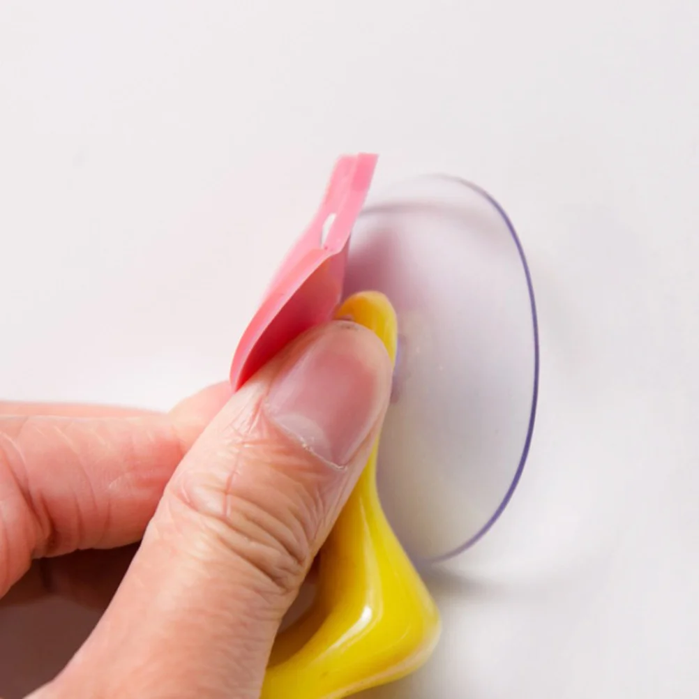 

4Pcs Creative Cartoon Animal Suction Cup Toothbrush Holders PVC Material Bathroom Accessories Strong Adhesive Hooks for Glass