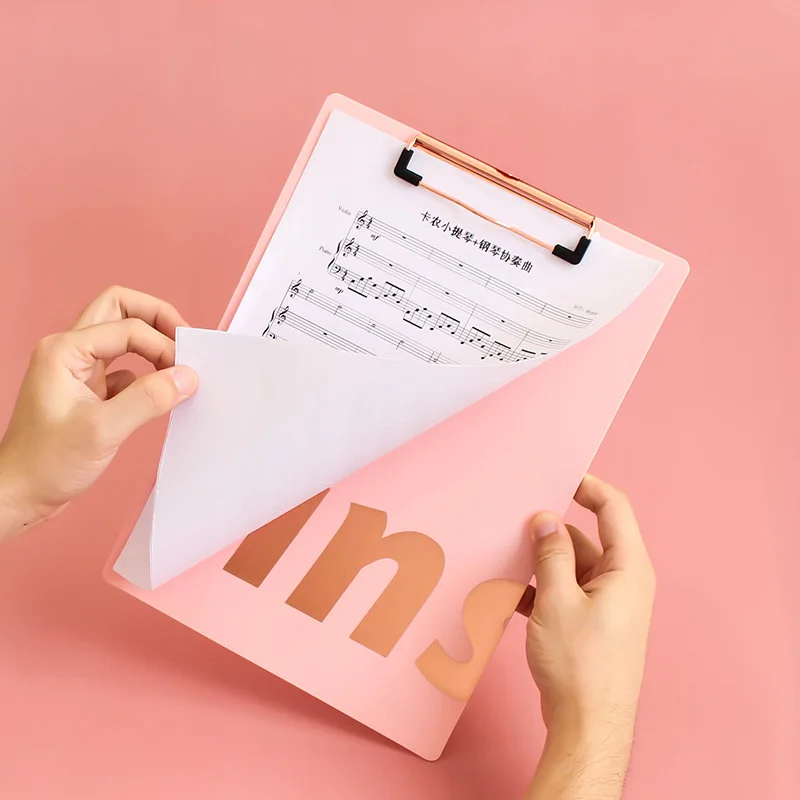 

Ins Pink A4 A5 Clipboard Memo Pad Clip Board File Writing Clamps Paper Holder Organizer Office School Supplies Stationery