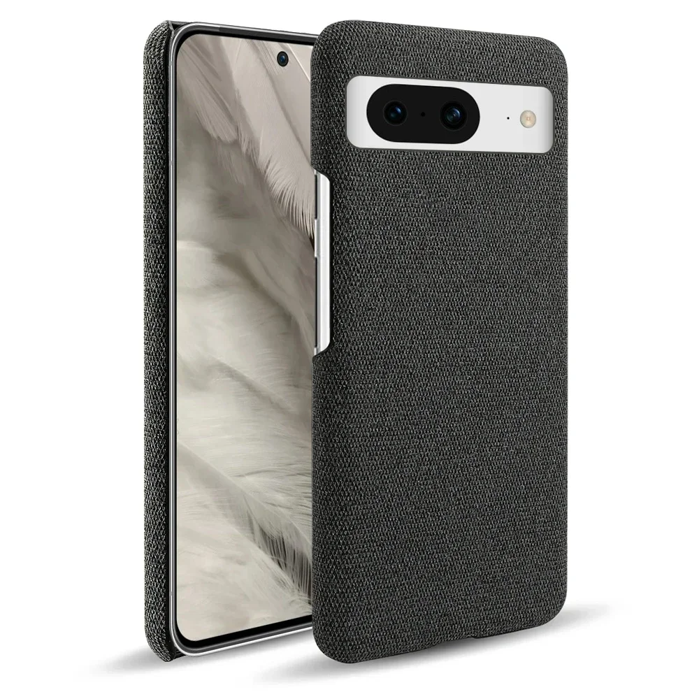 Fabric Antiskid Cover for Google Pixel 8, Luxury Case, Cloth Capa, 6.2 