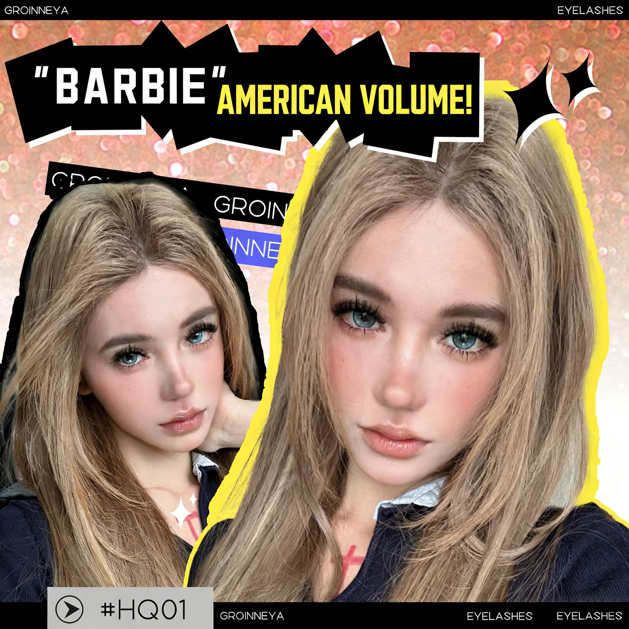 Gemerry Eyelash Premade Fans رمش تمديد W شكل البرازيلي حجم بلوم جلدة صالونات ماكياج