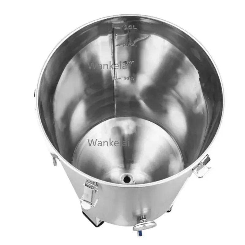 Domestic Brewing Beer Fermenters Stainless Steel 304 30L 60L 100L Conical Fermenters with Coolers for Breweries