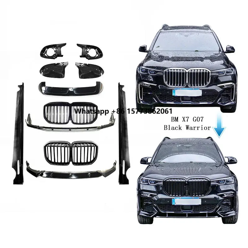 

2020Y X7 G07 MBM Black Night Car Auto Body Kits Parts Accessories Lip Diffuser Roof Spoiler Grille Exhaust Tips Side Mirror