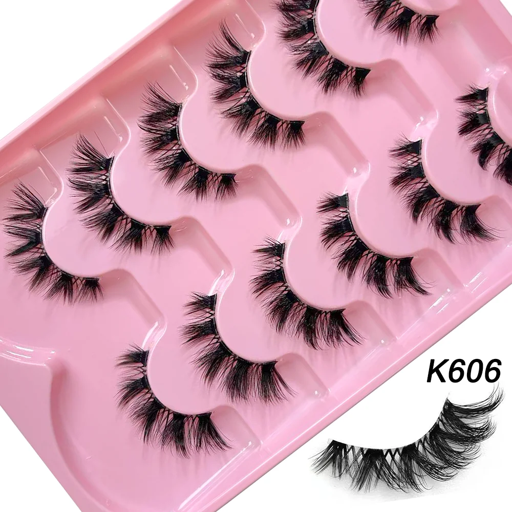 6 Pairs Natural 3D False Eyelashes Fluffy Mink Fake Eye Lashes Faux Cils Make Up Beauty Tool