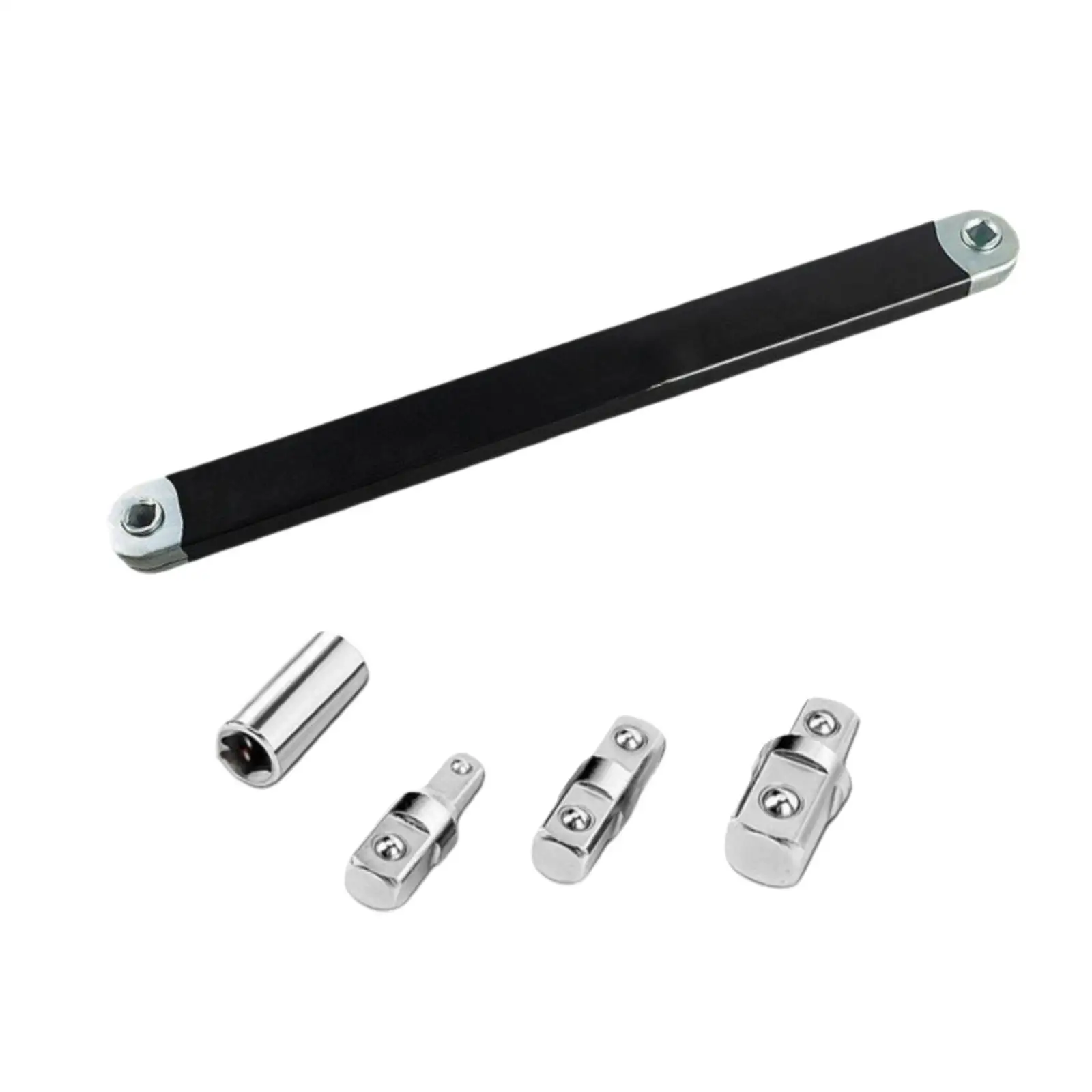 

Steel Socket Wrench Tool Impact Wrench Adapter Set Complete Ratchet Wrench Extension for Engine Repair and Auto Care