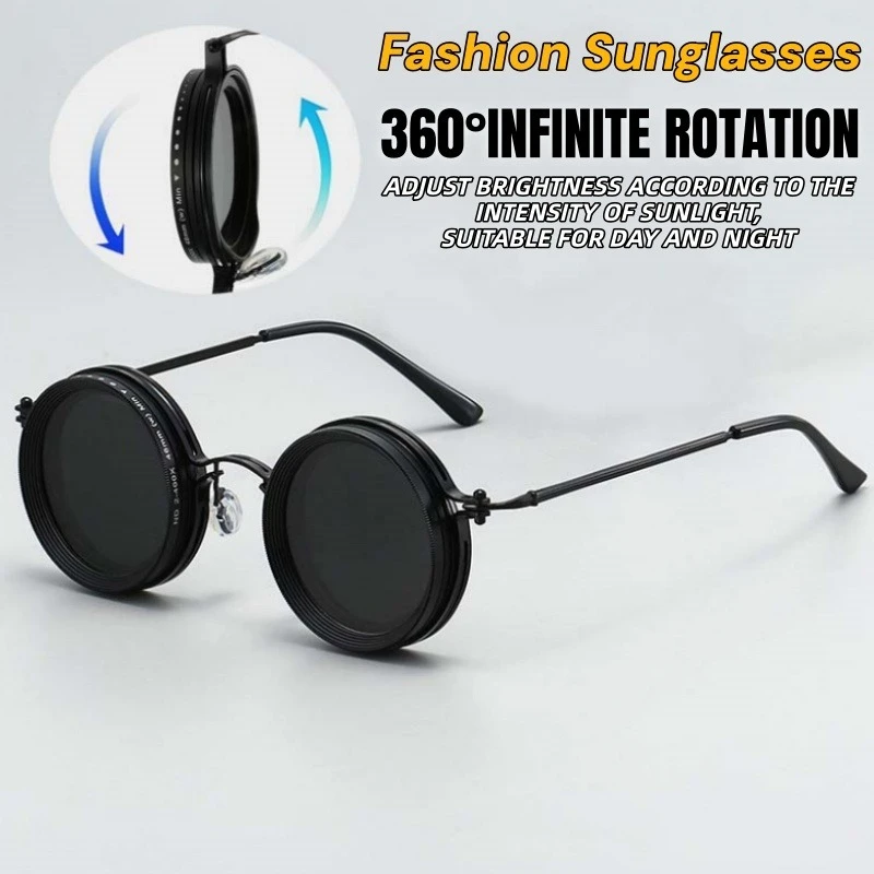 نظارات ND نظارات شمسية مستقطبة شخصية قابلة للتعديل تدور 360 درجة ° نظارات صيد السمك المريحة الرائعة للحماية من الأشعة فوق البنفسجية #1