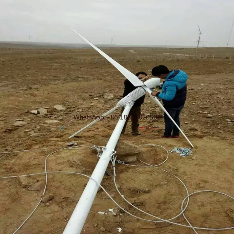 5kw off grid pannello solare batteria sistema eolico e solare