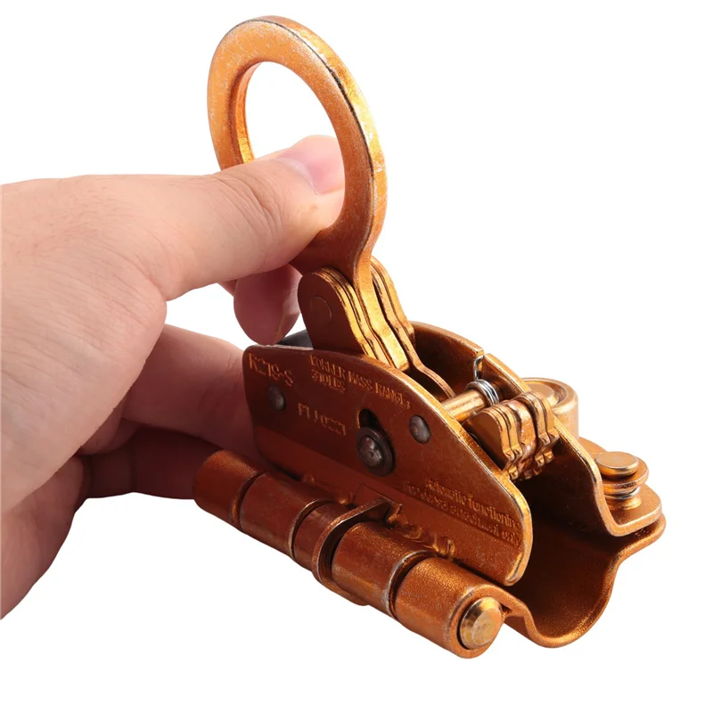 ABWP-25KN Outdoor Rock Climbing Tree Arborist 1/2 - 5/8 Inch Rope Grab Ascender Rigger Self-Locking Device