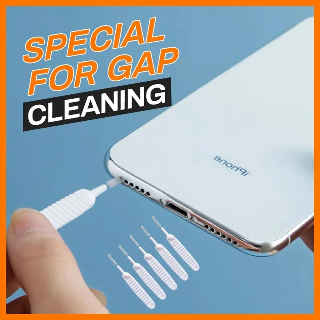 10 pcs Faucet Shower Head Cleaning Brush White Brush Pore Gap Anti-clogging Nylon For Kitchen Toilet Phone Hole Clean Brushes