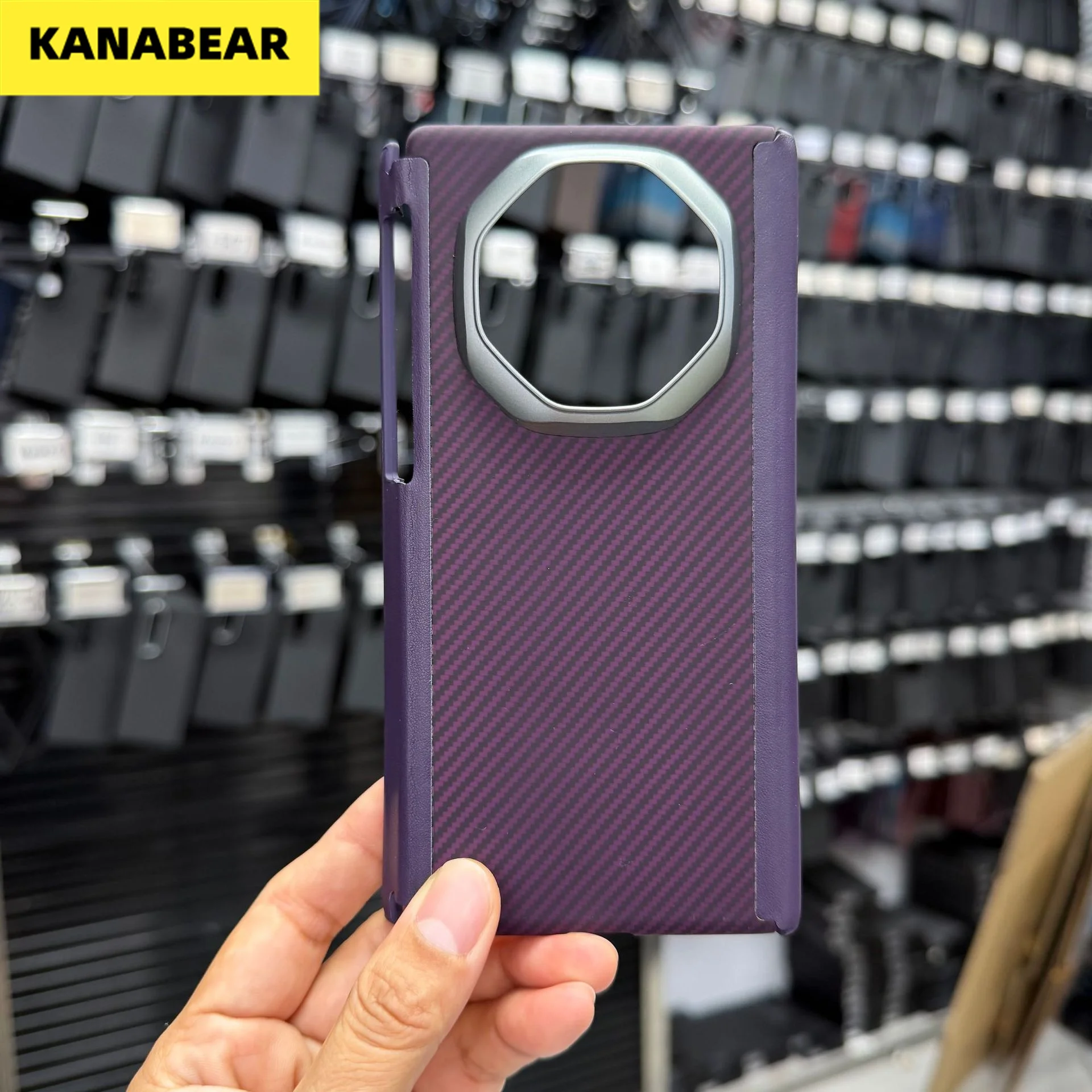 

Kevlar Aramid Dual - Axis Magnetic Case for Huawei Mate XT/XTS, Premium Collector's Edition Carbon Fiber Shockproof Cover