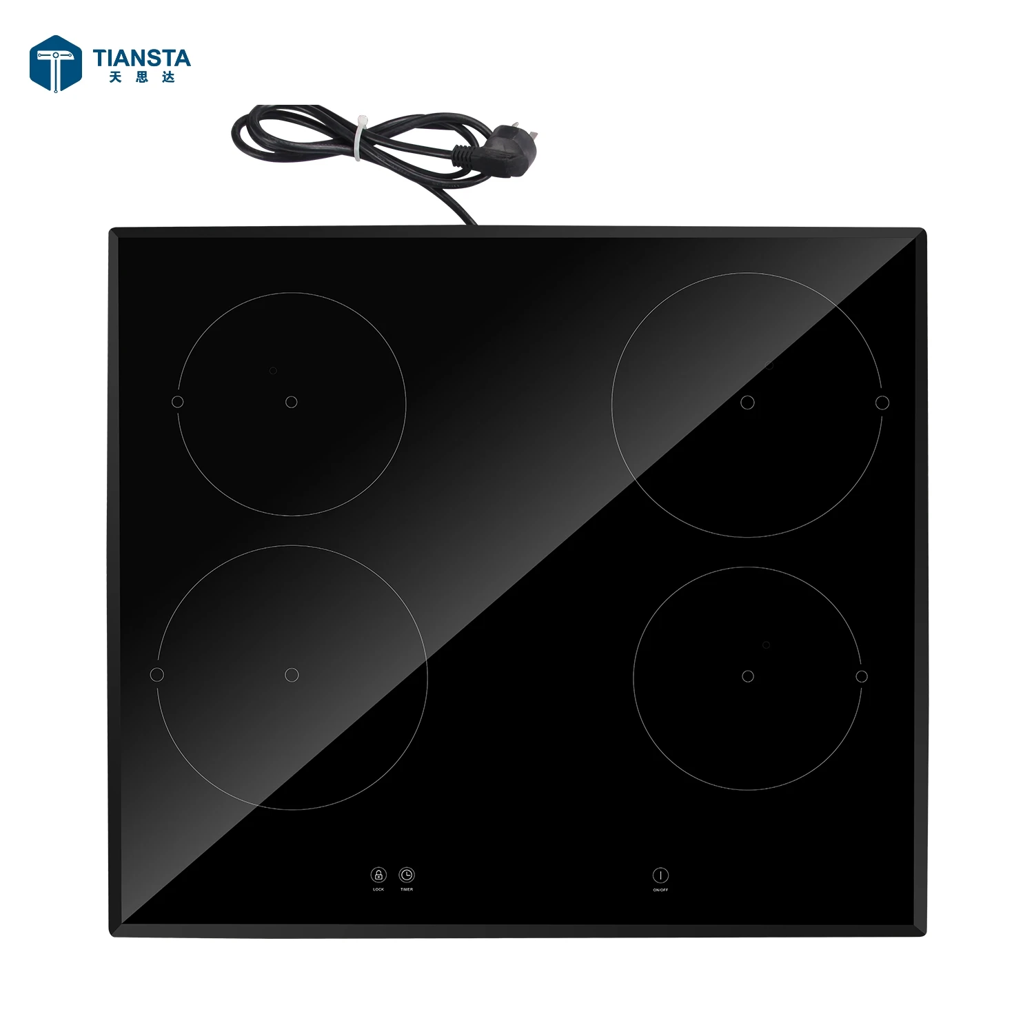 Electric Multi burner Touch Control Induction Stove 4 Hob Built in Induction Cooker