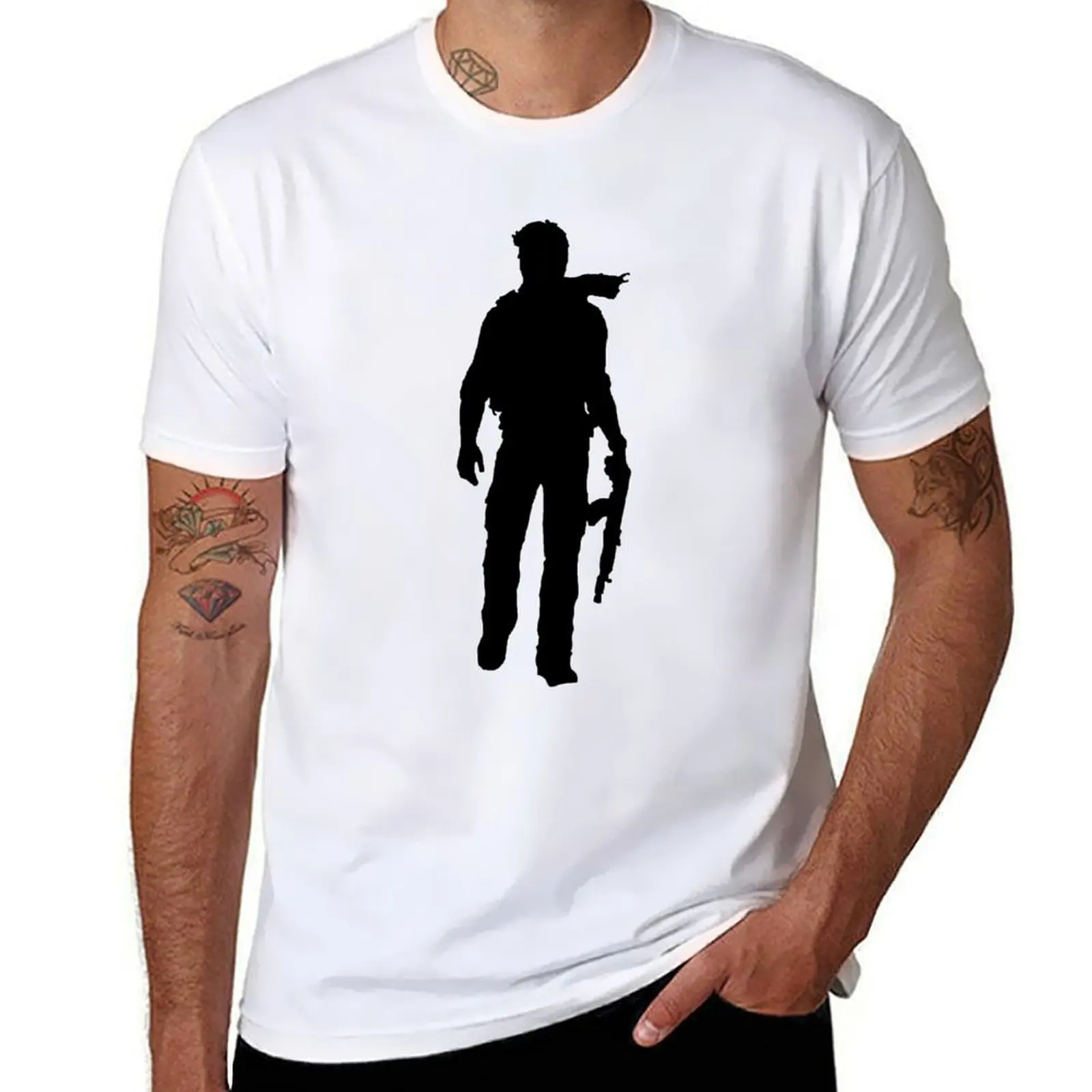 

Nathan Drake (Uncharted) T-Shirt man t shirt cotton t shirts cotton 100% T-Shirt