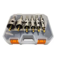 6pcs 16-32mm Drilling Crown For Stainless Steel TCT Hole Saw Set Tungsten Carbide Tipped Drill Bits For Metal Alloy iron