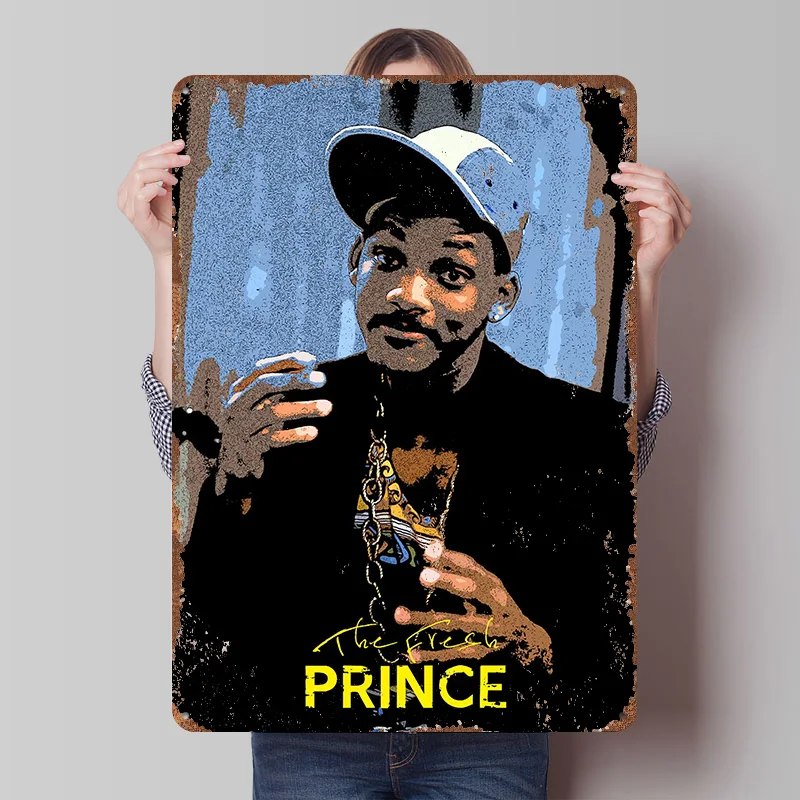 The Fresh Prince Printed Poster Customized Retro Wall Art Vintage Metal Tin Signs for Home Setup Decorations Room Accessories