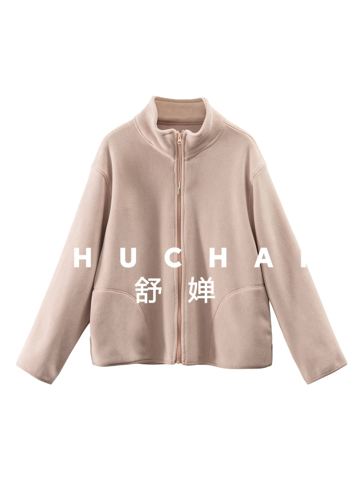 

Fleece Stacked Sandwich Stand-up Collar Thickened Sweater Jacket Women's 7Y72 Casacos Femininos Inverno 2025