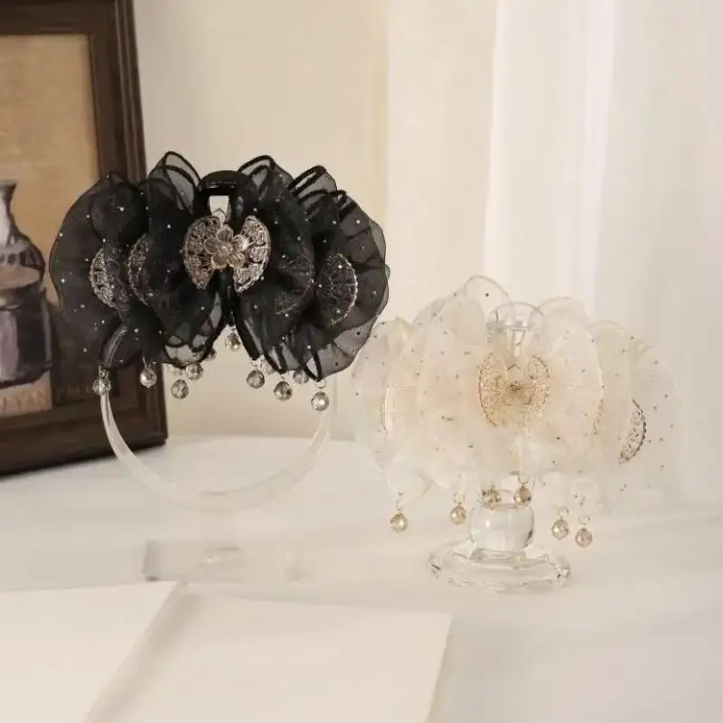 Fashion Sweet Mesh Hairpin Temperament Elegant Women Fairy Mesh Bubble Hair Claw Clip Princess Headdress Female Hair Accessories - Image 3