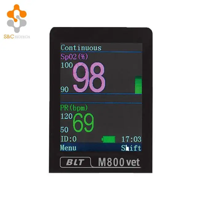 Veterinary instrument Pet Clinic Diagnosis Vital Sign Monitor SPO2 PR Veterinary Cat Dogs Hospital Use