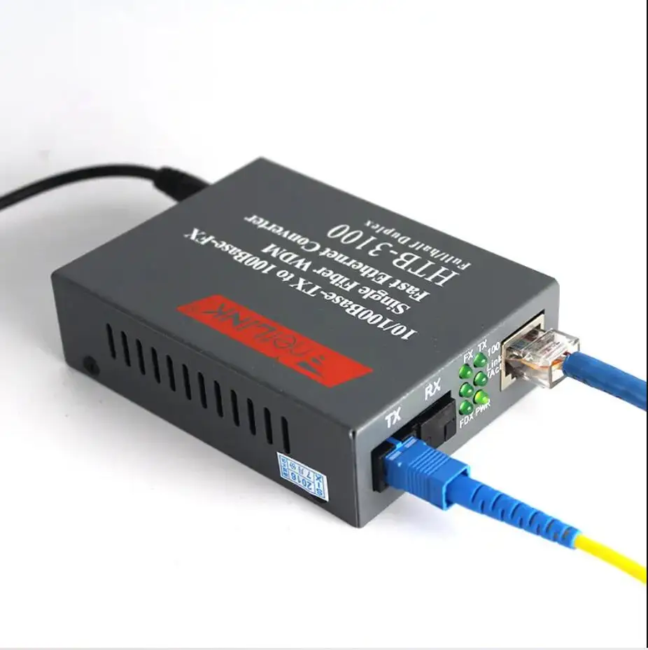 1 paar HTB-3 100AB 20KM AB 10/100Mbps Fiber Optical Media Converter Single mode single Fiber SC Port EINE 1310nm-TX, B 1550nm-TX