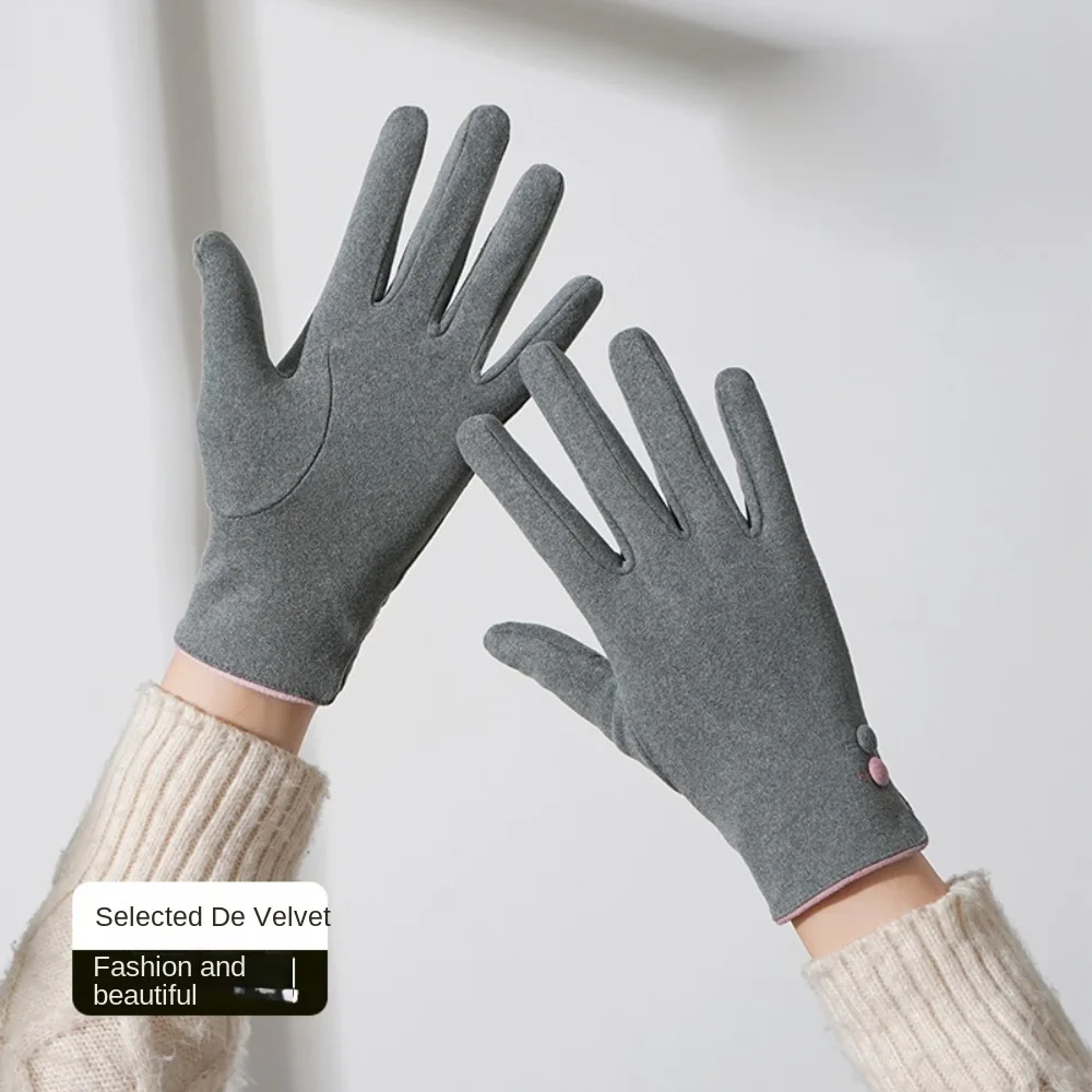 New Touchable Screen Winter Gloves Warm Full Finger Touch Screen Gloves Windproof Cold Proof Gloves Outdoor Sports