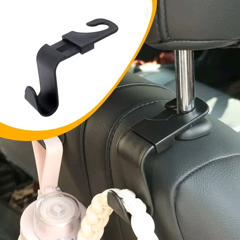 

1Pc Auto Hooks Seat Back Interior Hook Multifunctional Hidden Headrest Seat Backrest Hanger Storage Bags Car Small Hook Holder