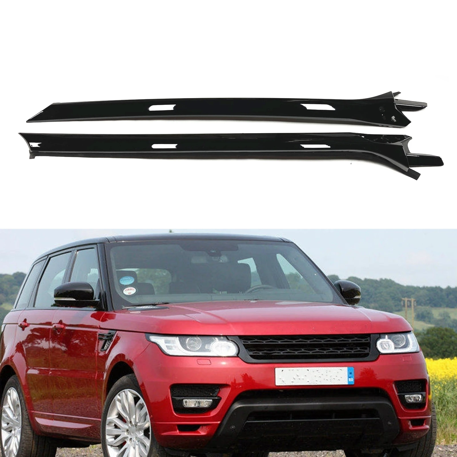 

Front Window A Pillar Trim For Land Rover Range Rover Sport 2014-2020 LR076514/LR076515 Black Winshield Cover Shade Seal Strip