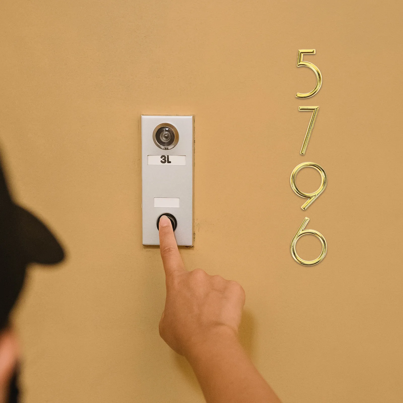 5Pcs 3D Door Number…