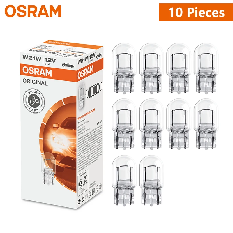 OSRAM Original W21W T20 7440 Car Standard Turn Signal Light Parking Stop Lamps OEM Auto Reverse Bulbs Wholesale 7505 10pcs