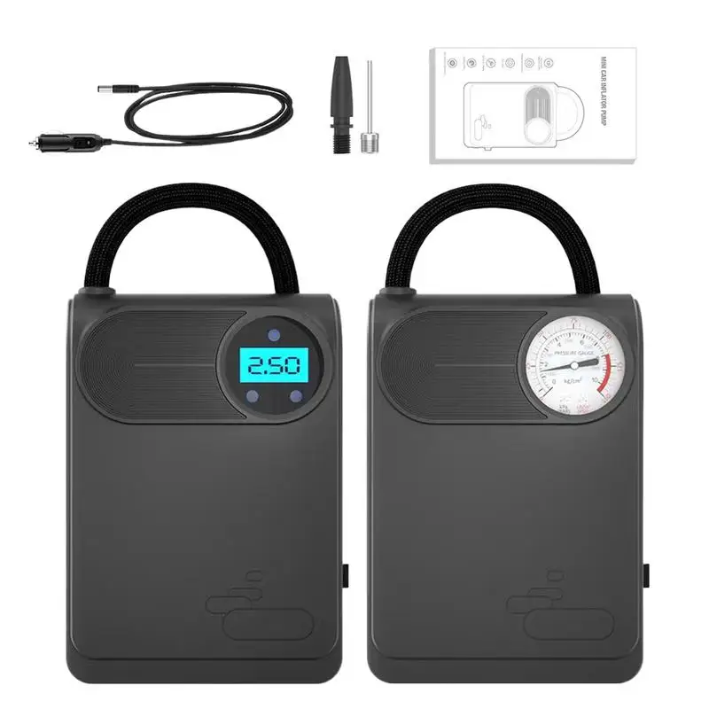 

Electric Air Compressor 12V 80W High Precision Car Tyre Inflator LCD Display Portable Smart Air Pump for Motorcycle Bike Ball