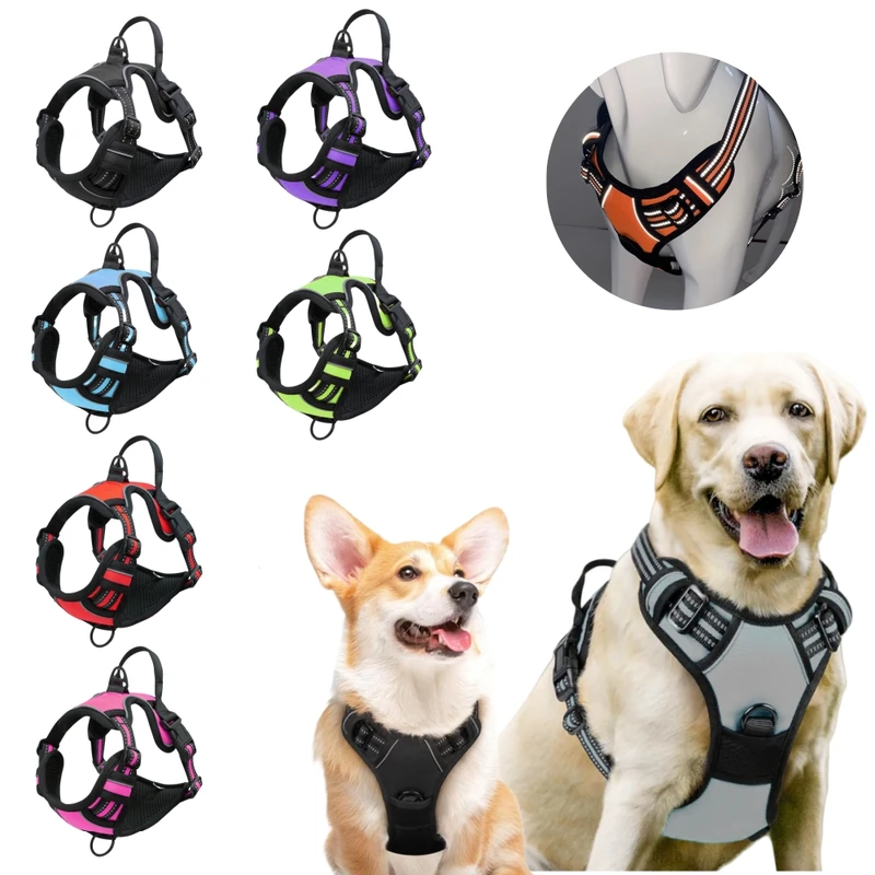 Heavy-Duty Large-Dog Harness with Handle