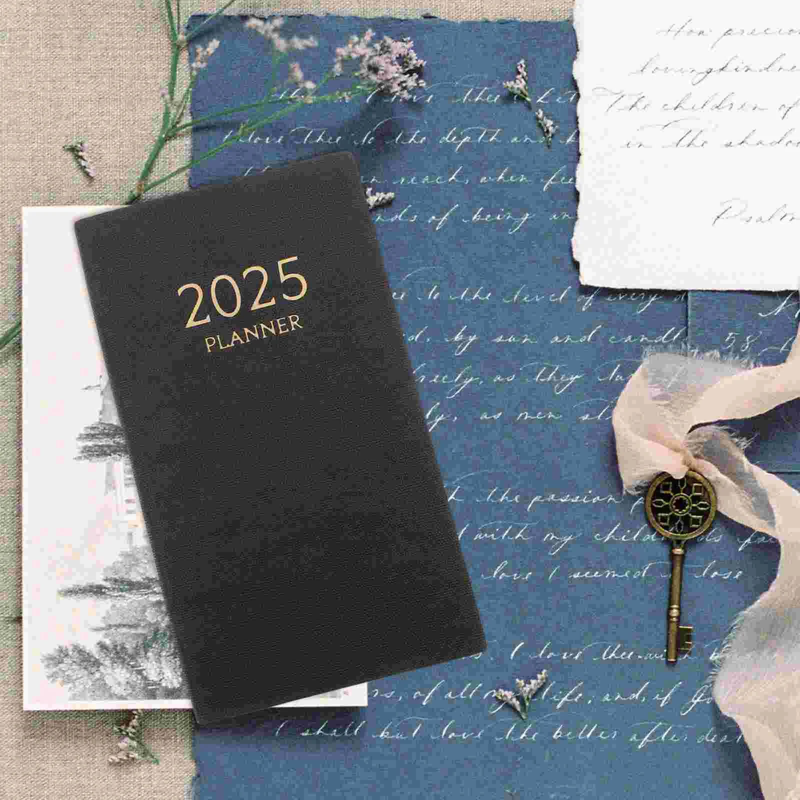 

2025 Schedule Appointment Planner to Agenda Notepad Mini Books Academic Year Notebook