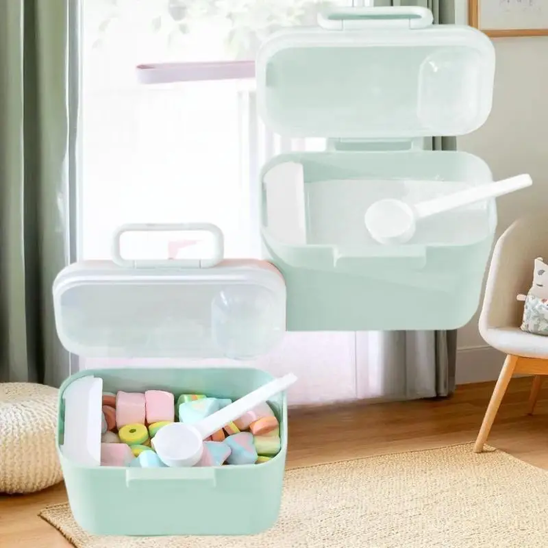 صندوق مسحوق حليب الأطفال، صندوق تخزين مسحوق الحليب بسعة كبيرة، صناديق مسحوق الحليب المحمولة للأطفال بأنماط مختلفة #4