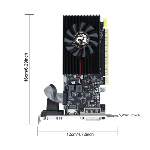 Imagen 2 del producto Tarjeta gráfica SOYO NVIDIA Gefore GT740 4G GDDR3 GPU 128bit PCIe 3,0 x16 tarjetas de vídeo para juegos para componentes de ordenador de escritorio