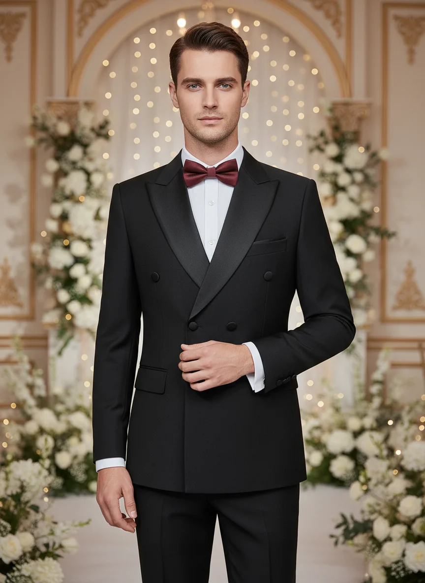 

ST Cassy High Quality Wedding Groom Dress Men's evening gown Slim Fit Leisure suit Blazers Elegant man suit