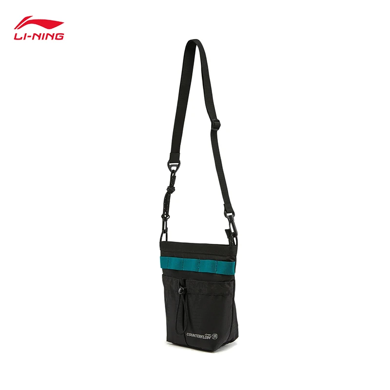 LI-NING COUNTERFLOW OUTDOOR Series Unisex LN WATER PROOF  lightweight crossbody bag 12*10*21cm ABDW135