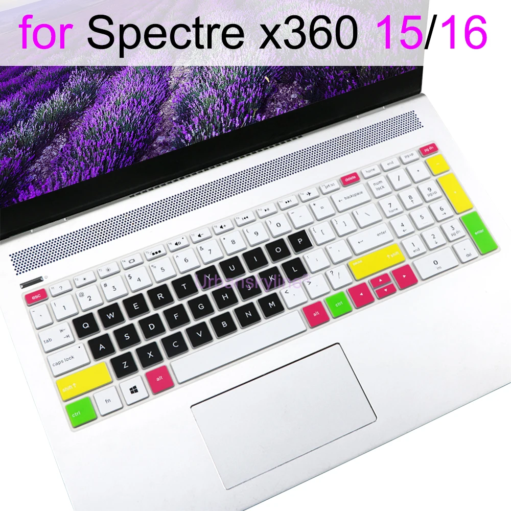 Keyboard Cover for HP Spectre X360 16 16-f 16t 16-aa 15 15t 15-df 15-ch 15-eb 15t-eb 15-bl Silicone Protector Skin Case