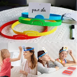 Headband Game Fun Guessing Game Who Am I? Quick Question Game Family Party Board Games Educational Toy for Kids