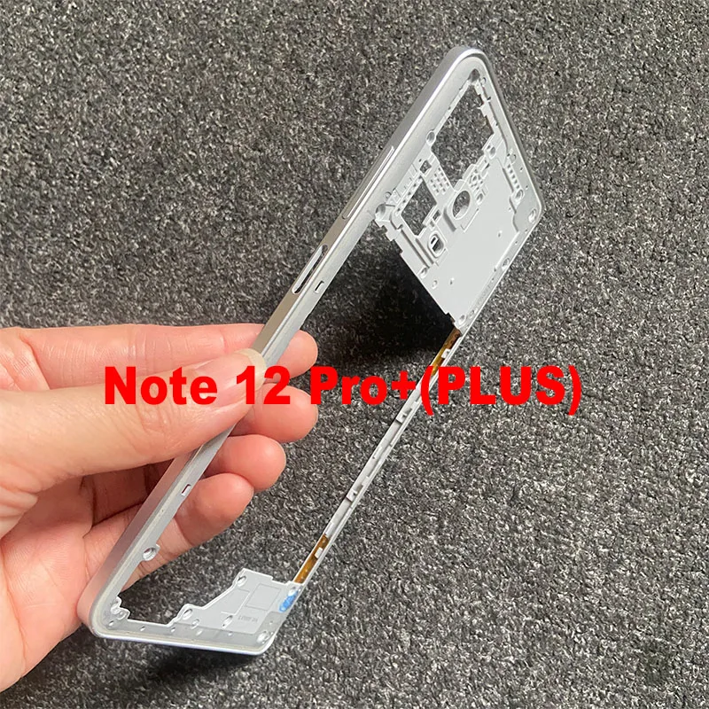 For Xiaomi Redmi Note 12 PRO + Plus 5G Middle Frame Front Bezel Cover Chassis Housing Back Plate LCD Holder Replacement