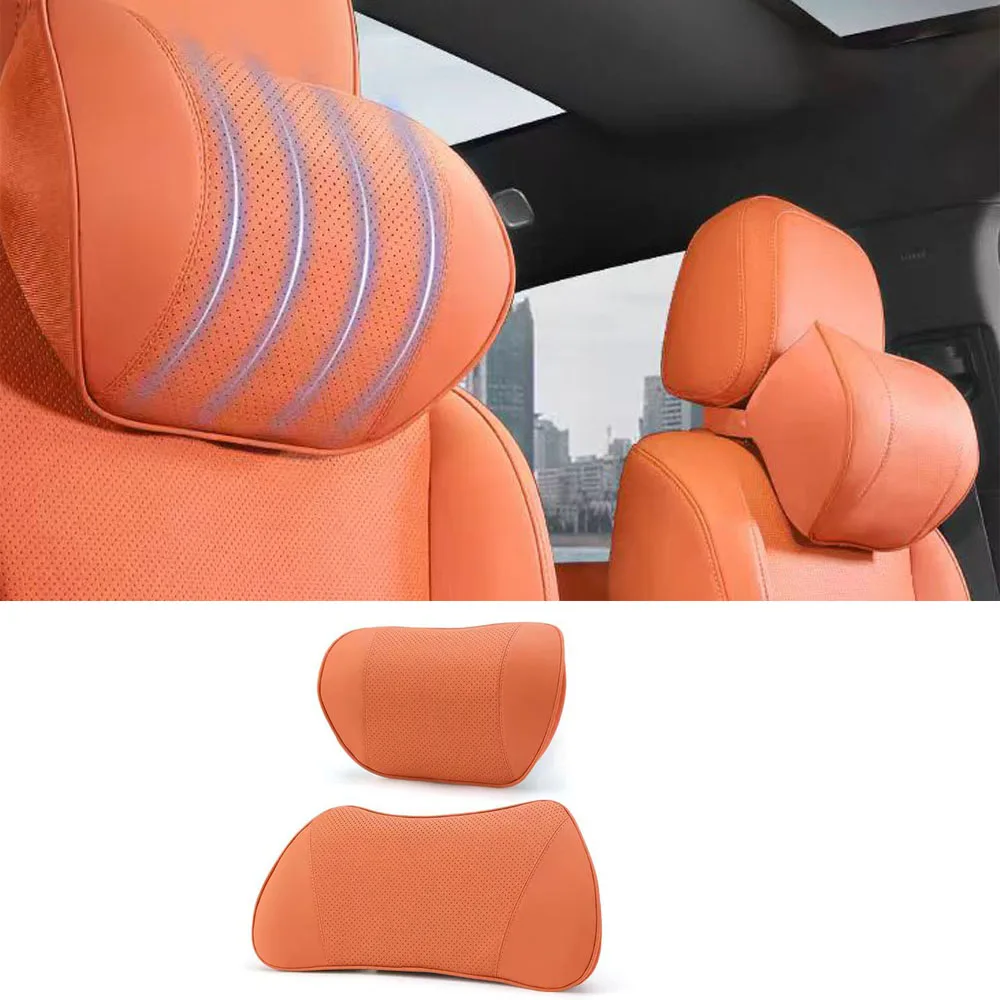 Headrest Neck Pillow Waist Cushion Waist Support Pillow Car Interior Decoration Accessories Fit For Equation Leopard Titanium 7