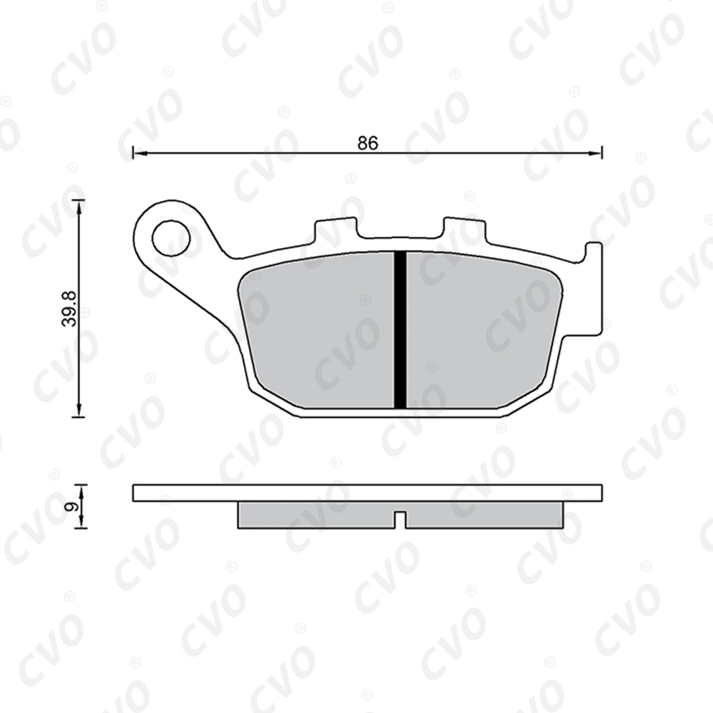 Hot Sale Motorcycle Brake Pads for HONDA CB650F/CB500X(22)/CBR650R(14-18)/NX400/CBR 650F High Performance Disc Brake Pads view 5
