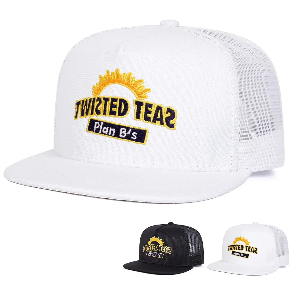Unisex TWISTED TEAS Embroidery Hip-hop Net Hats Spring Summe