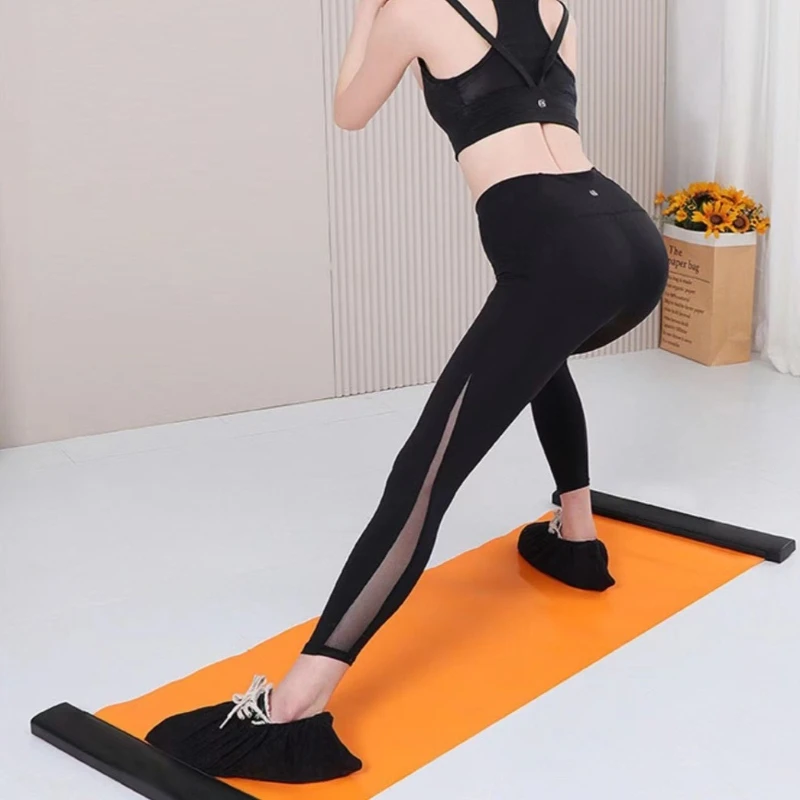 Fitness Glide Plate Yoga Sliding Mat 180/200cm Core Training Board Roller Skating Leg Workout Home Fitness Equipment